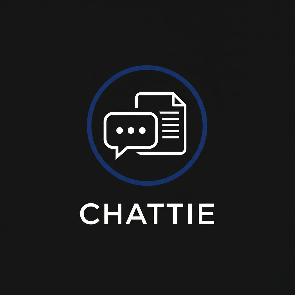 Chattie - AI Chatbot with RAG Logo